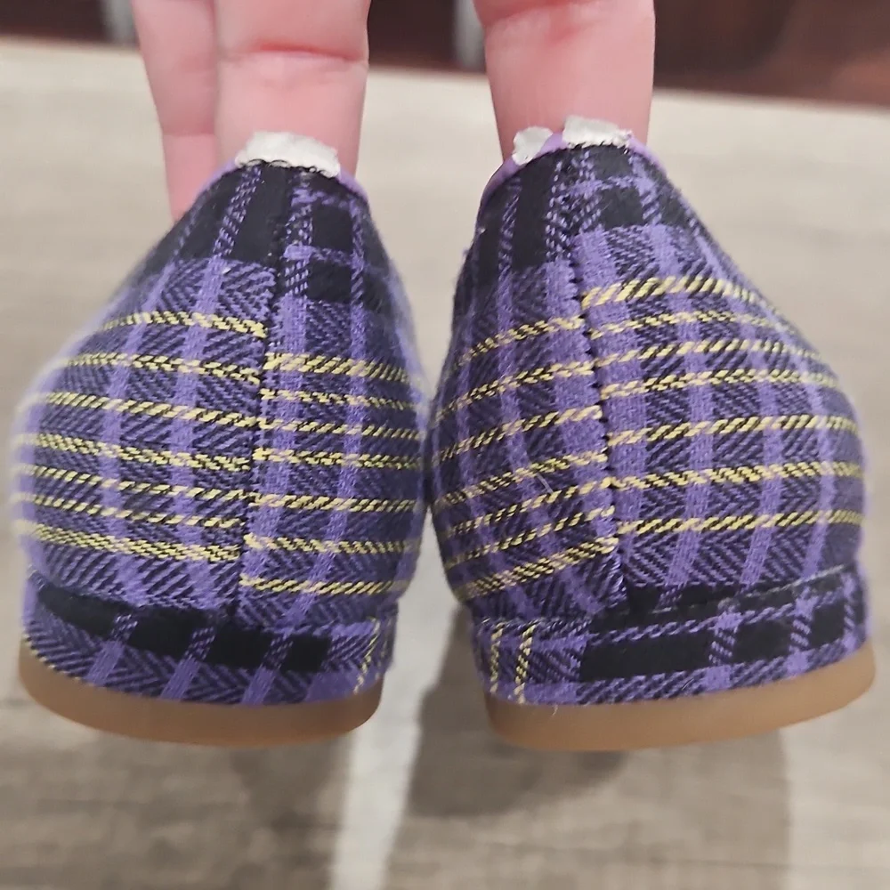 Elle kids purple plain flats... Size 1 girls